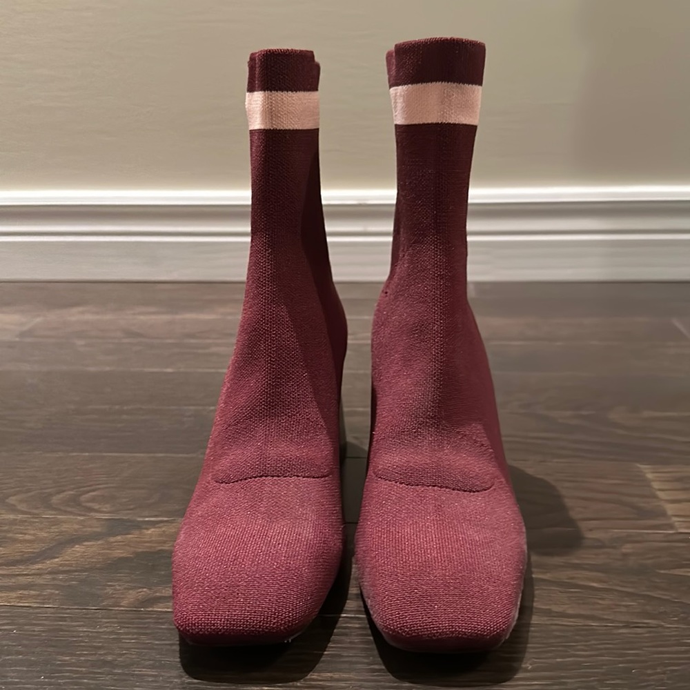 Zara Sock Heeled Boot Eu 38